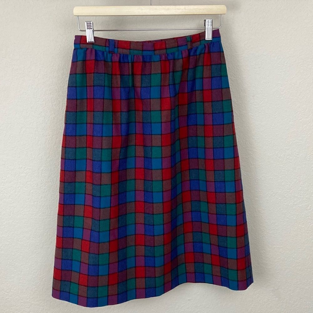 Vintage John Meyer Stain Glass Wool Skirt